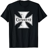 Choppers Iron Cross Cool Vintage Biker T-Shirt
