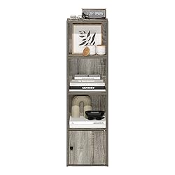 Furinno Luder Shelf Bookcase with 1 Door Storage