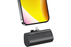 VEGER Mini Portable Charger for iPhone, 5000mAh 20W PD Fast Charging Battery Pack, Cordless Portable External Backup Charger for iPhone 13, 12, 11, 8, 7, XR, XS Max, Pro Max, AirPods