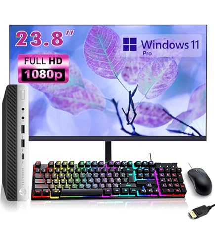 Amazon.com: HP EliteDesk 800 G4 Mini Desktop with New 24