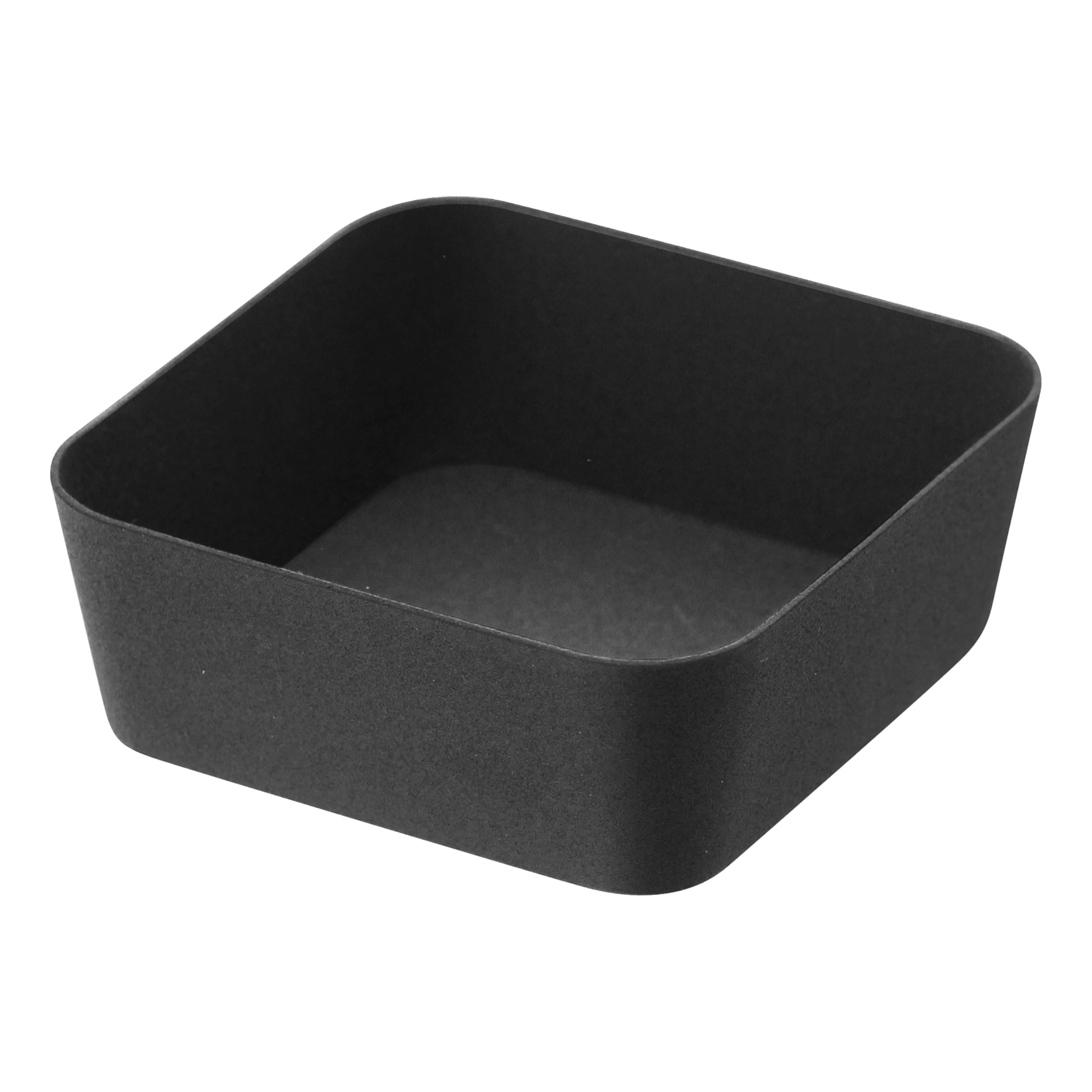 Yamazaki 4224 TOWER Amenity Tray S, black, Steel, Minimalist, 9 x 9 x 4 cm