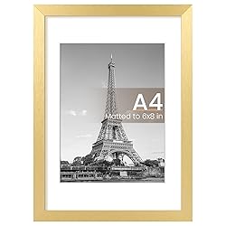 upsimples A4 Picture Frame, Display Pictures 6x8