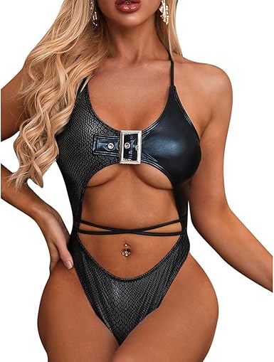 metallic bathing suit