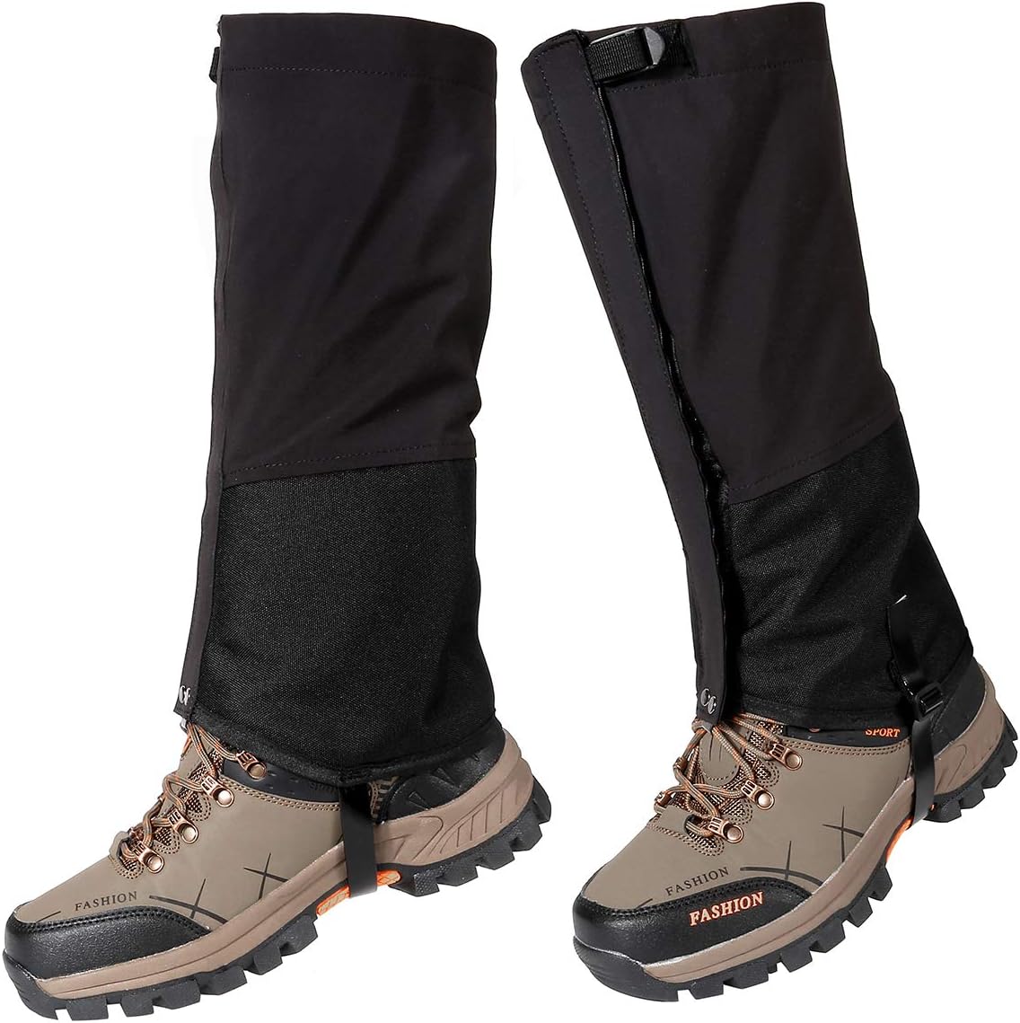 Yeglg Guêtres de jambe imperméables et indéchirables en nylon 900D respirant pour la randonnée, la chasse, l'escalade (camouflage et vert armée), camouflage, 41/44 EU Yeglg Guêtres de jambe imperméables et indéchirables en nylon 900D respirant pour la randonnée, la chasse, l'escalade (camouflage et vert armée), camouflage, 41/44 EU