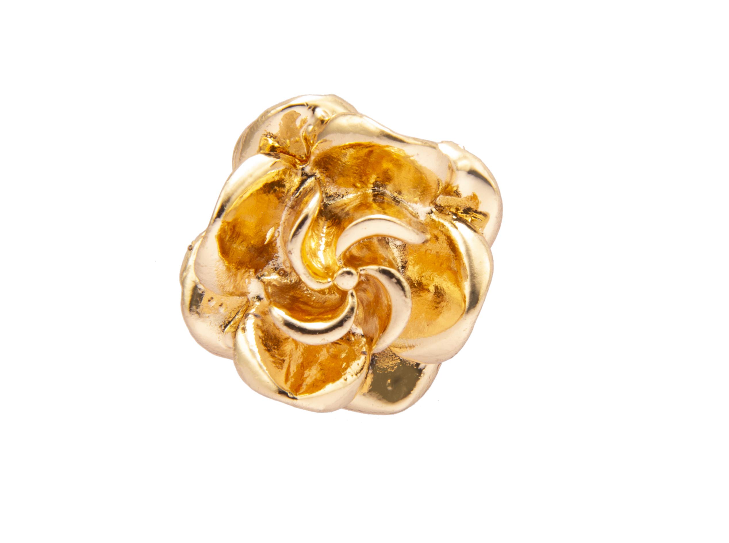 Brooch Lapel Pin for Men Formal Metalic Gold Rose Lapel Pin Badge Coat Suit Jacket Wedding Gift Party Shirt Collar Accessories Brooch