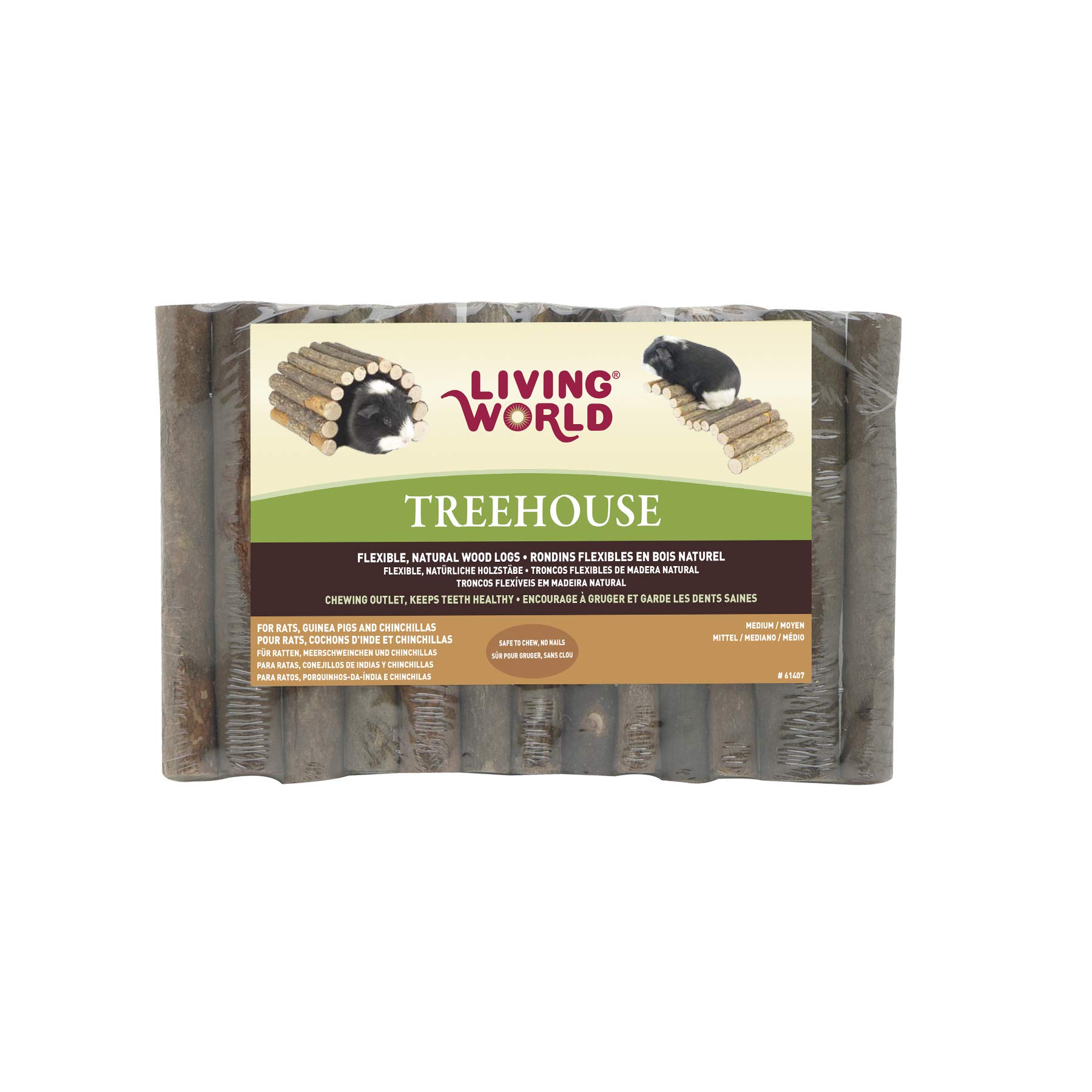 Living World TreeHouse Log Small Animal Accessory / Assorted Models