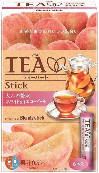 Amazon Agf ブレンディ スティック ティーハート ホワイト イエローピーチ 6本 6箱 Blendy ブレンディ 紅茶 通販