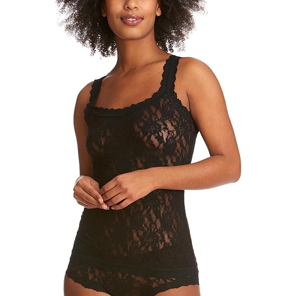 hanky panky Signature Lace Unlined Camisole, X-Small, Navy