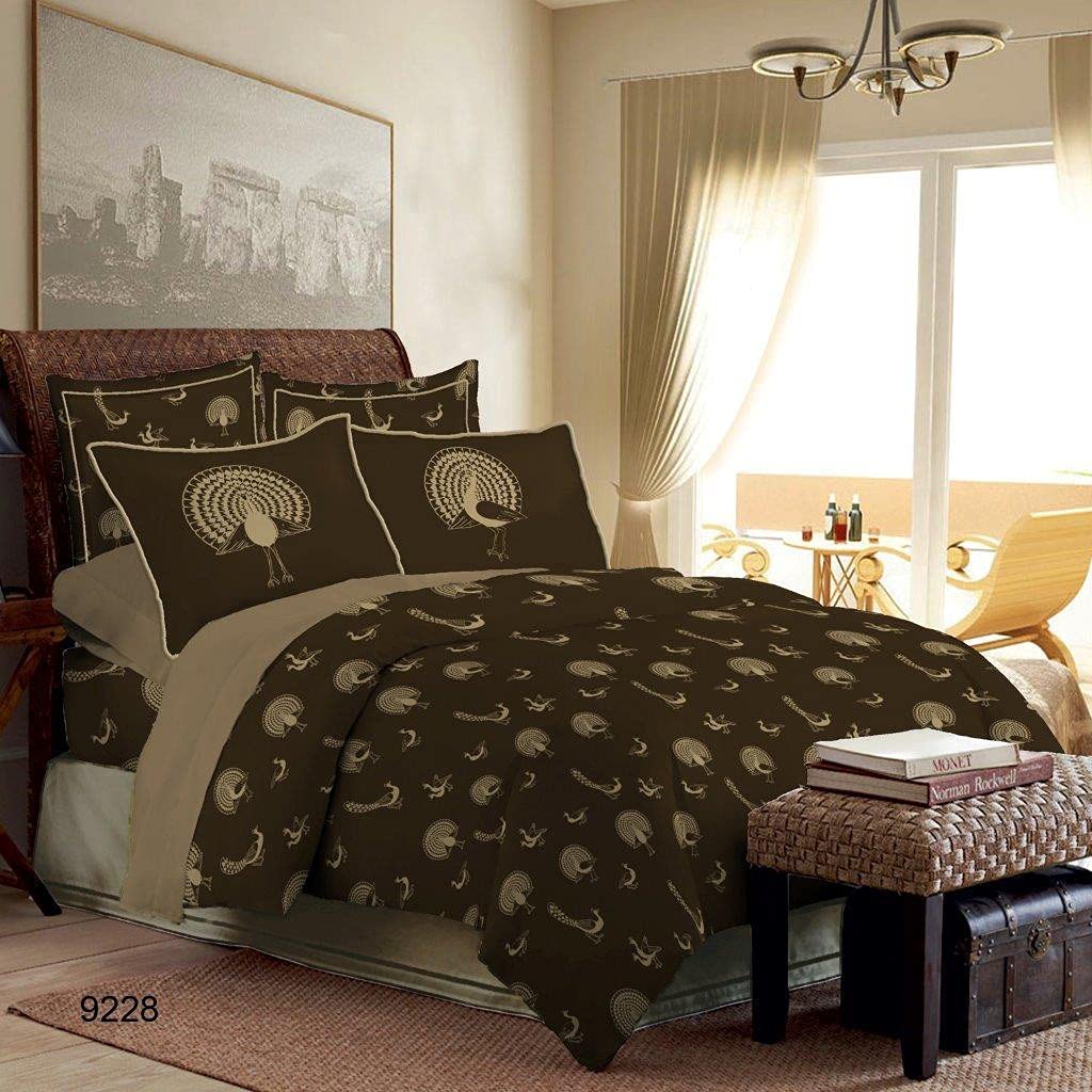 Bombay Dyeing King Size Bedsheet 300 Thread Count Rohit Bal Premium