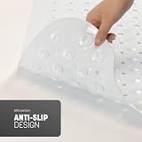 KEPLIN Premium Non-Slip Bath Mat 200 Suction Cups 40x100cm White view 5