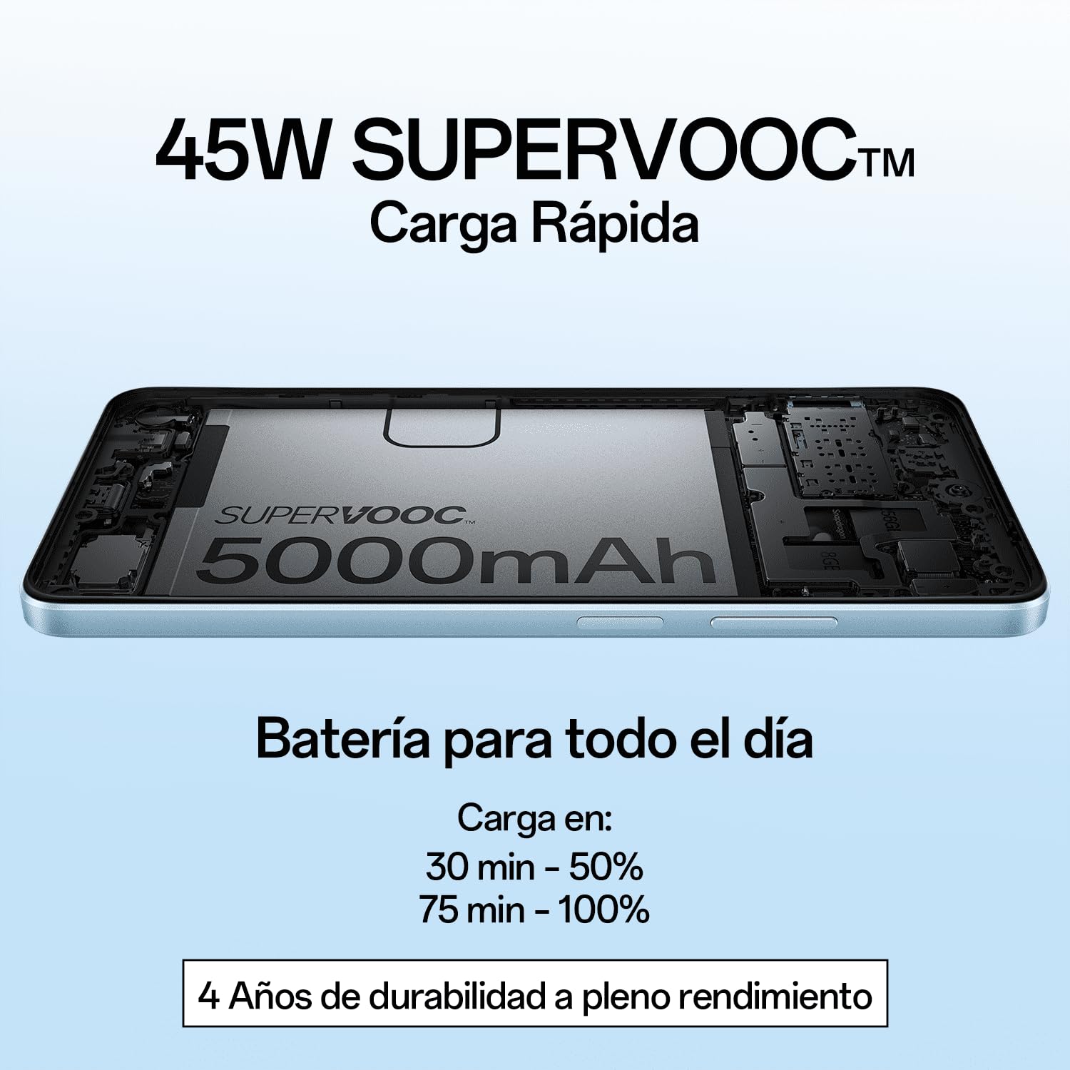 OPPO A60 Dual-SIM 256GB ROM + 8GB RAM (solo GSM | Sin CDMA) Smartphone 4G/LTE desbloqueado de fábrica (Púrpura medianoche) - Versión internacional