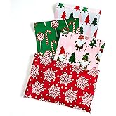 RUSPEPA Christmas Poly Mailers Shipping Bags Pretty Thick Self Adhesive Mailing Envelopes, 6x9 inches, 100 Pack