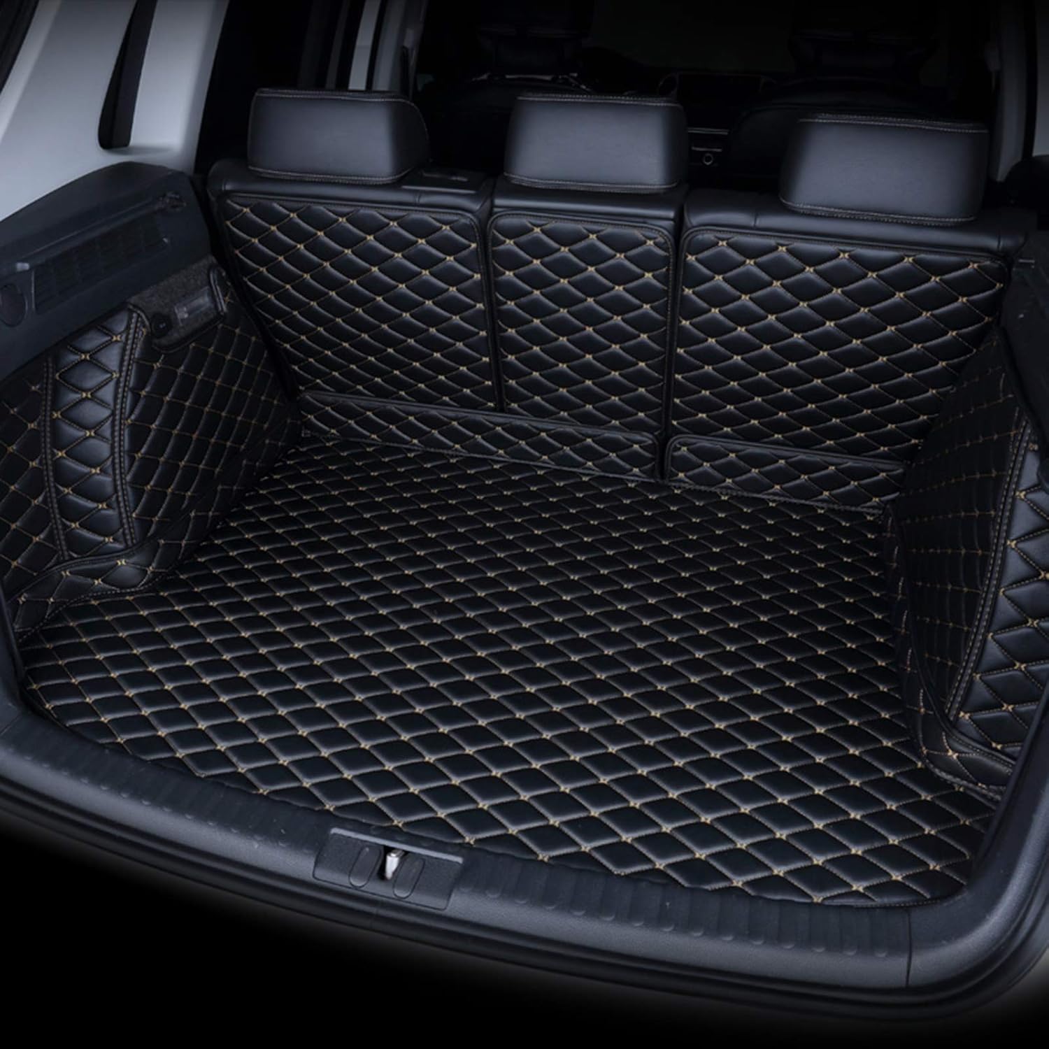 Kofferraummatte Für BMW IX1 2000-2024 - Wasserdichte Lederwanne Schwarz Blau