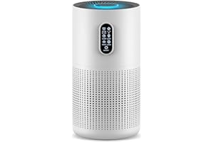 Air Purifiers for Home Large Room up to 1500 ft², MOOKA HEPA Air Purifier for Home Pets Hair in Bedroom with Aromatherapy, Air Filter Cleaner for Dorm, Pets, Office, 20dB, Night Light, B-D03, White