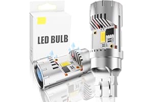 Afibraru 2024 New CANBUS 7440/7443 LED Bulb White Reverse Lights,Anti Hyper Flash Built-in Resistor Error Free,7441 7444 992 T20 W21W LED Bulb for Tail Parking DRL Lights, Not for CK Socket, Pack of 2