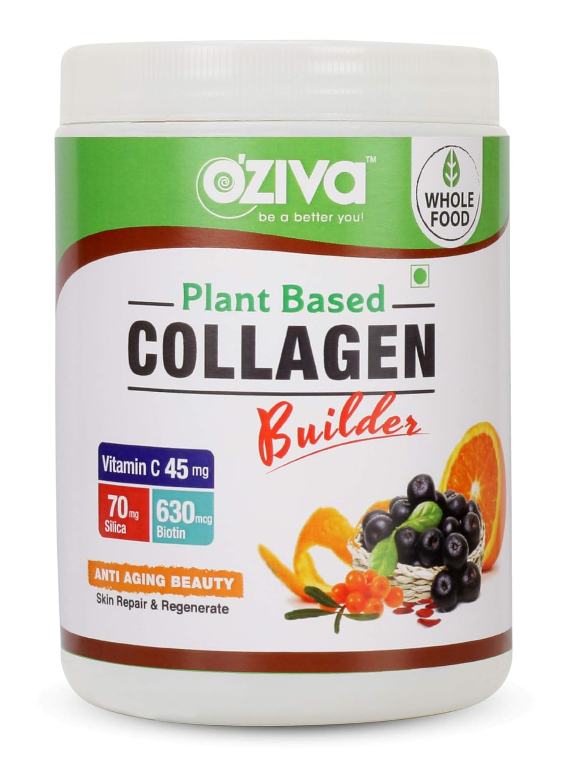 OZiva Plant Based Collagen Builder for AntiAging Beauty