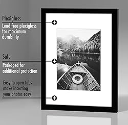 Americanflat 9x12 Picture Frame Set of 5 in Black