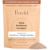 Perelel Womens Collagen &amp; Lactoferrin Powder | Collagen Peptides, Immune &amp; Gut Health, Skin Elasticity, Joint Health, and Hair Health, Unflavored, Gluten Free, 25 Servings