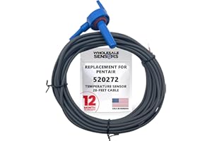 Replacement for 520272 Temperature Sensor, 20-Feet Cable 12 Month Warranty