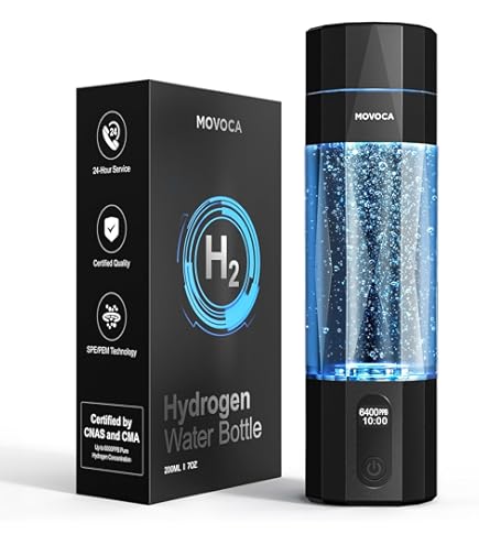 ZUCKBOX Hydrogen Water Bottle With Portable Foldable Straw, 57OZ...