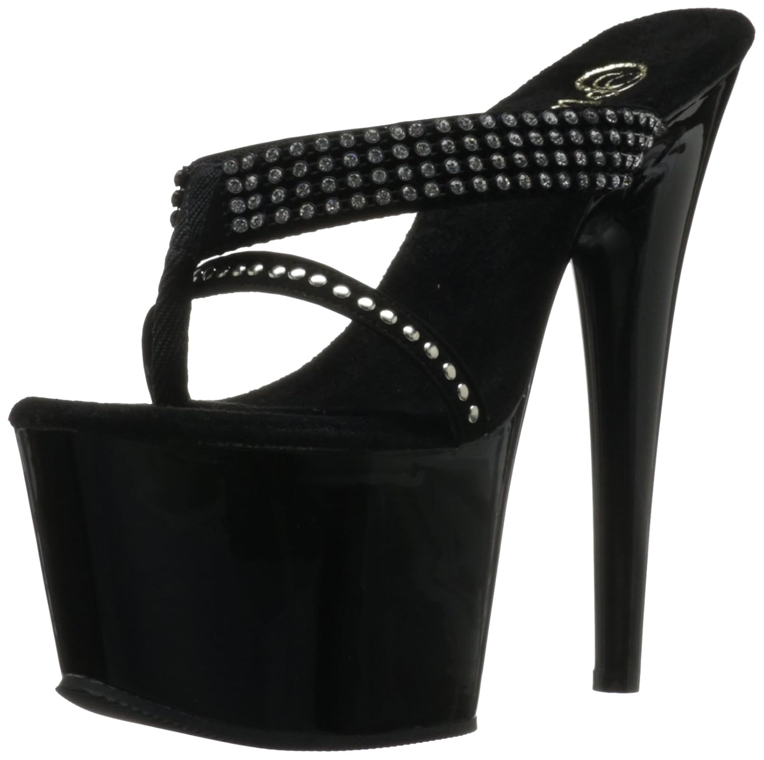 pleaser women's adore-703 thong sandal