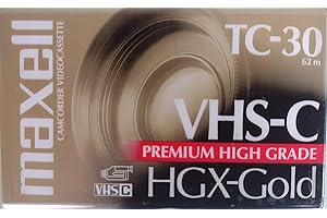 Maxell 203010 - High Grade VHS-C Videotape Cassette, 30 Minutes