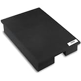 Pyle Sound Dampening Speaker Riser Foam - Audio Acoustic Noise Isolation Platform Pads Recoil Stabilizer w/ Rubber Base Pad For Studio Monitor, Subwoofer, Loud Speakers - PSI21 (22.3 x 15 x 3 Inch)