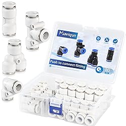 MSAEIQUN 20 Pcs 3/8 Inch od Push to Connect