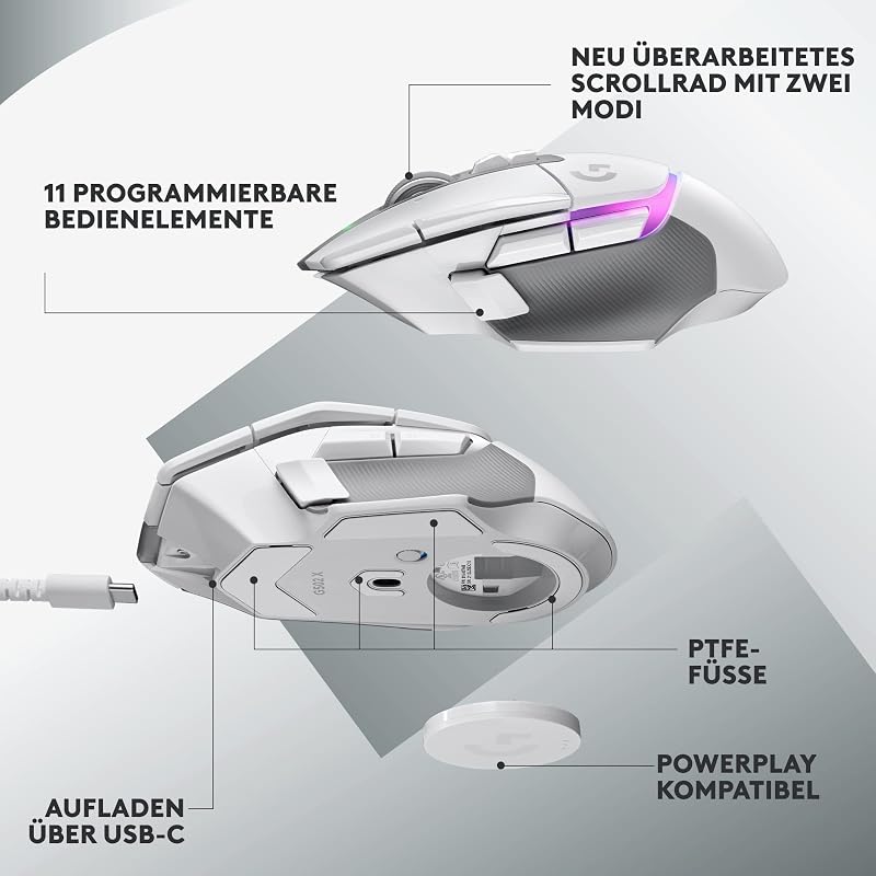G502 X PLUS LIGHTSPEED Kabellose RGB-Gaming-Maus