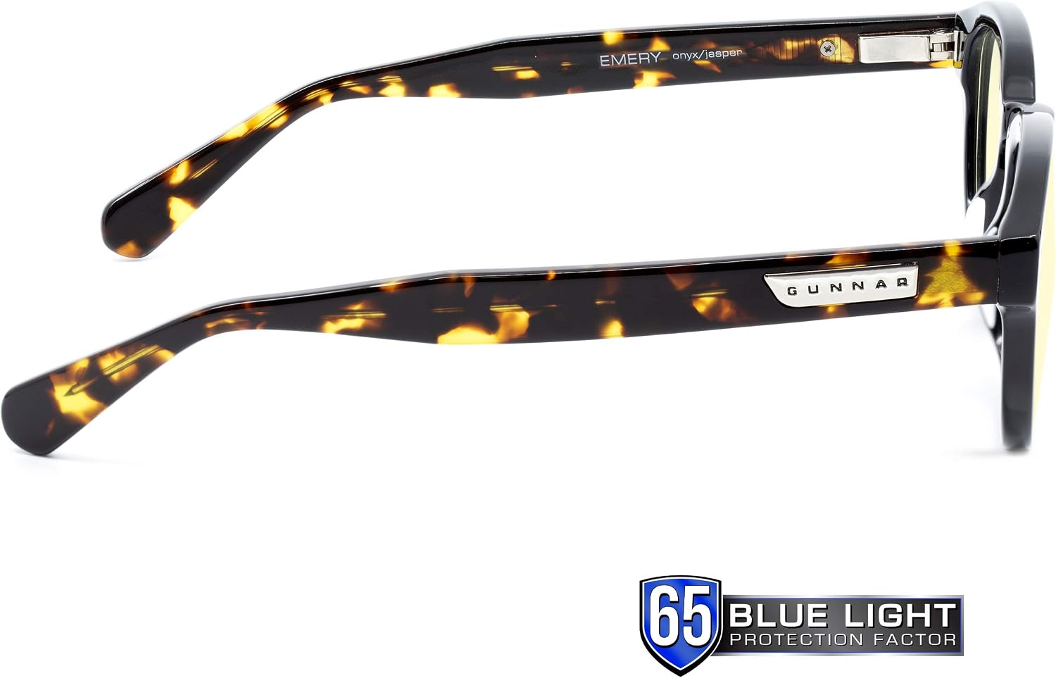 Gunnar Gaming and Computer Eyewear, Emery, Frame Colour: Onyx/Jasper - Image 4