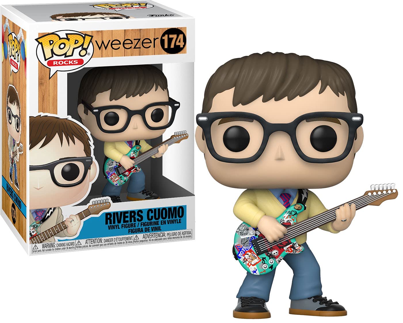 Funko POP!. Rocks: Weezer - Rivers Cuomo Collectible Toy - Collectable Vinyl Figure - Gift Idea - Official Merchandise - Toys for Kids & Adults - Music Fans - Model Figure for Collectors and Display