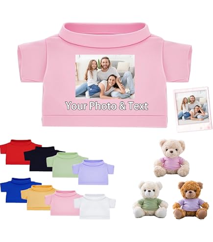 Salopette Ours En Peluche Bleue Vêtements Ours En Peluche - Salopette Bleue Mignonne Pour Peluches, Costume Adorable Pour Jeux Imaginatifs
