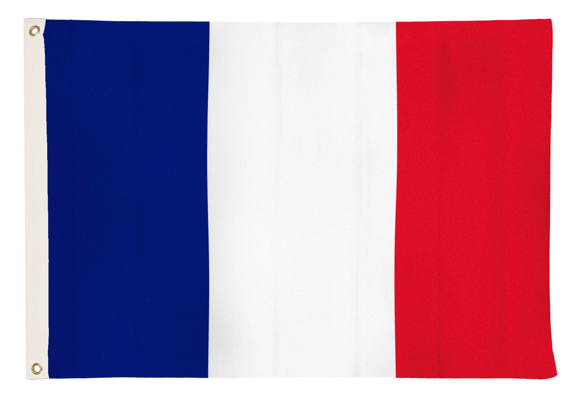 ARICONA FLAGS France flag - French flag 2x3ft with brass eyelets – weatherproof national flag for flagpole – 100% polyester – 60x90cm