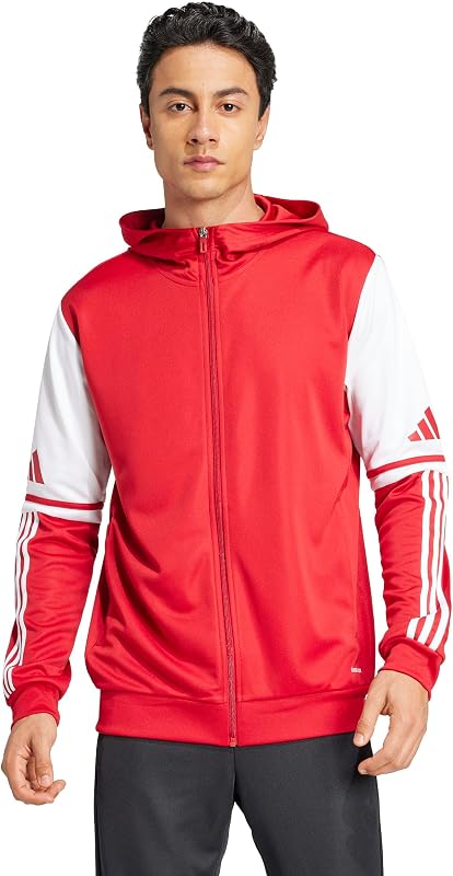 Uomo Squadra25 Hoody Sweatshirt, Team Power Red 2/White, XL Extra Tall