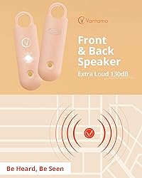 Vantamo Personal Alarm for Self Defense with Low