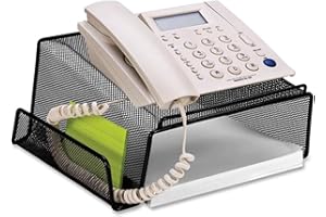 1InTheOffice Telephone Stand Desktop, Mesh