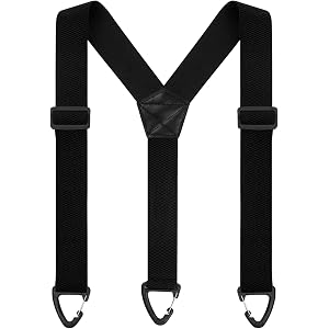 choyaxo Mens Suspenders with 3 Snap Loop Elastic Y Belt Loop Suspenders Hidden Suspender for Men Jeans