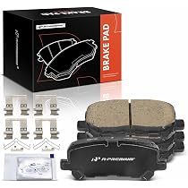 Rear Drilled & Slotted Brake Rotors With Ceramic Pads Kit For Honda Odyssey & More