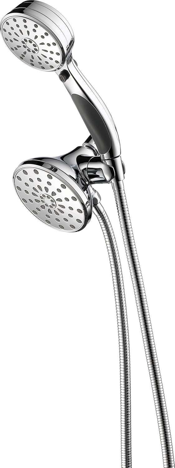 Delta Faucet 8-Spray Touch-Clean Hand Held Shower and Shower Head Combo, Chrome 58968-PK