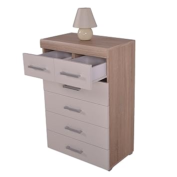 Dp 6 Drawer Chest 4 Wide Drawers 2 Narrow Drawers Metal