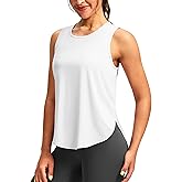 Soothfeel Women's Workout Tank Tops Racerback Sleeveless Running Tennis Shirt Loose Fit Sports Gym Exercise Yoga Athletic Top