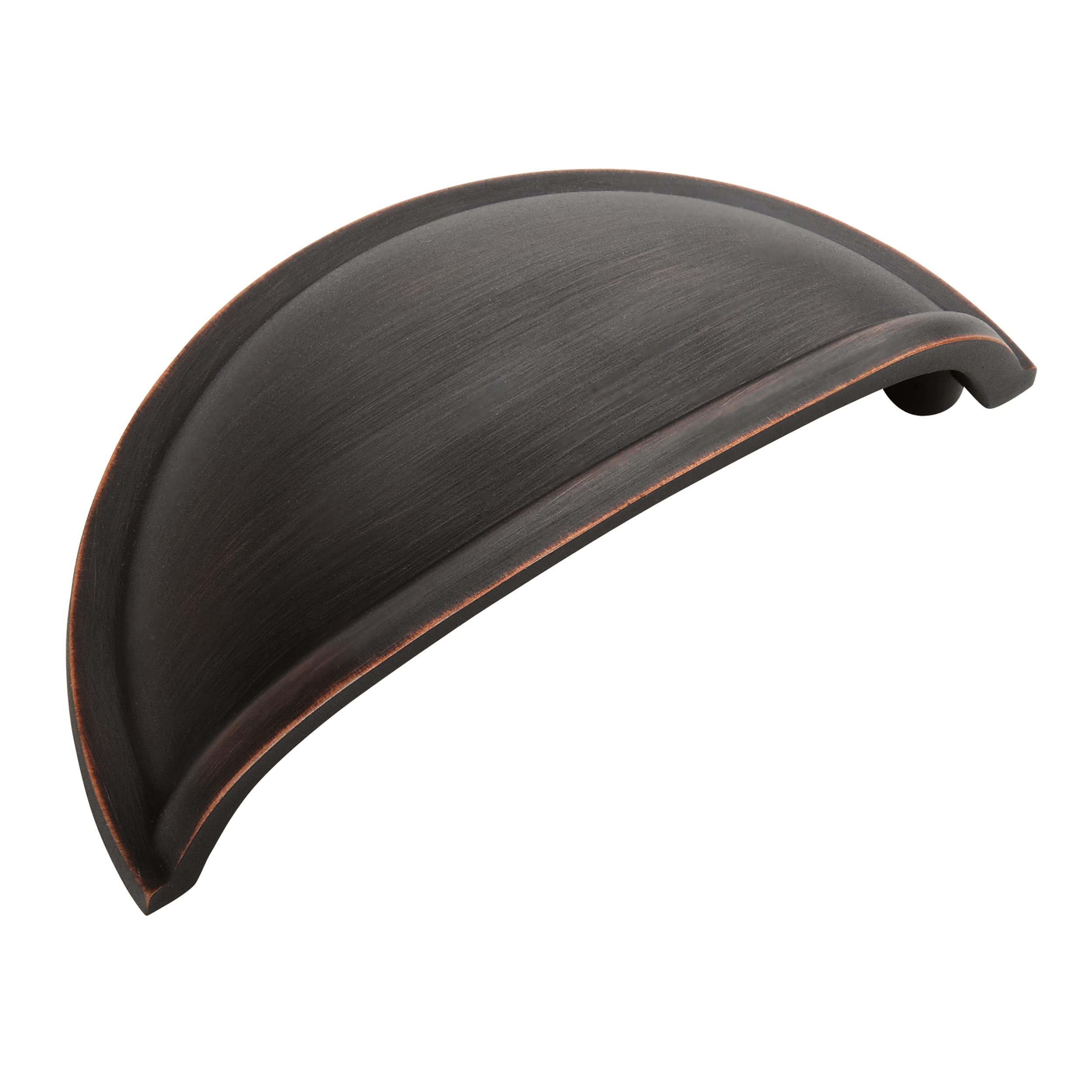 Photo 1 of Amerock | Cabinet Cup Pull | Oil Rubbed Bronze | 3 inch (76 mm) Center to Center | Cup Pulls | 1 Pack | Drawer Pull | Drawer Handle | Cabinet Hardware