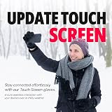 LERWAY Winter Warm Gloves Touchscreen Windproof Water-Resistant Black S view 5