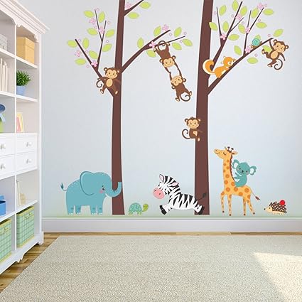 jungle decals for baby room