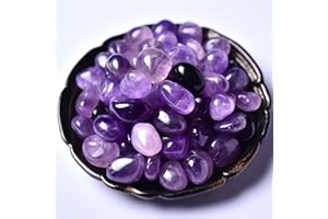 SigMntun Polished Amethyst Crystals, Rounded - 72 pcs Handpicked Gemstones for Healing Reiki Chakra Meditation Energy Balancing Therapy and Home Decoration
