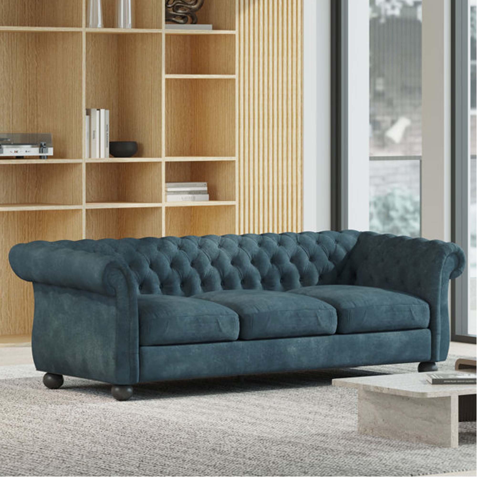 Photo 1 of ***PARTS ONLY ***SELLING AS PARTS ONLY -INCOMPLETE***
Merax 3-Seat Sofa with Wooden Legs and Tufted Backrest for Living Room