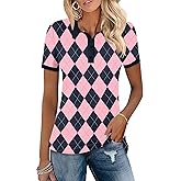 LOMON Womens Golf Polo Shirts Short Sleeve Collared Tops Lightweight Moisture Wicking Tennis Activewear S-XXL