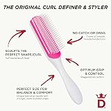 Denman D3 Curly Hair Brush Cherry Blossom 7 Row Styling Brush view 5