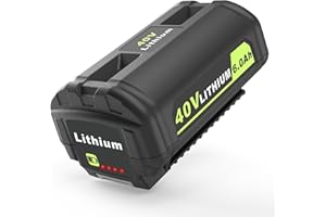 PEYESTEN 6.0Ah Battery Replace for Ryobi 40V Lithium-Ion Battery 6.0Ah OP4040 OP4050A OP40602 OP40201 Compatible with Ryobi 40-Volt Cordless Power Tools