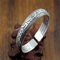 Amazon.com: Sterling Silver Bangle,Retro Bracelet, Bracelet